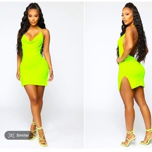 Neon Mini Dress 💛